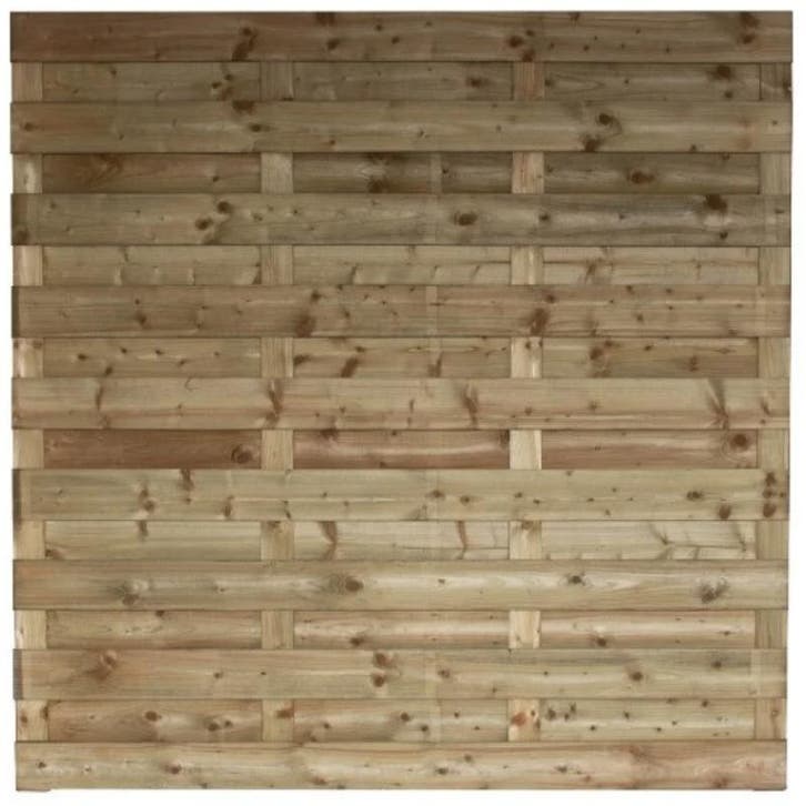 Houten tuinscherm london b180xh180cm promoprijs - 17 planken, Tuin en Terras, Tuinschermen, Nieuw