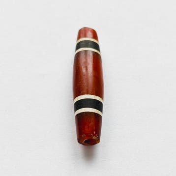 Oud-Tibetaans of Nepalees Geëtst agat Langwerpige, Antiek en Kunst
