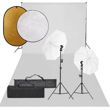 vidaXL Fotostudioset met verlichtingsset, achtergrond en, Verzenden, Nieuw