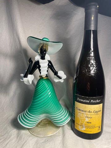 Murano - Beeldje - LA DAMA-25cm - Glazen soufflé met