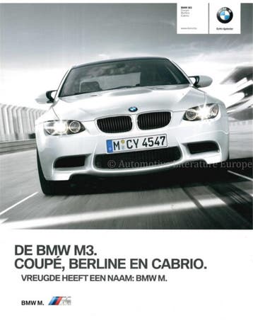 2011 BMW M3 BROCHURE NEDERLANDS