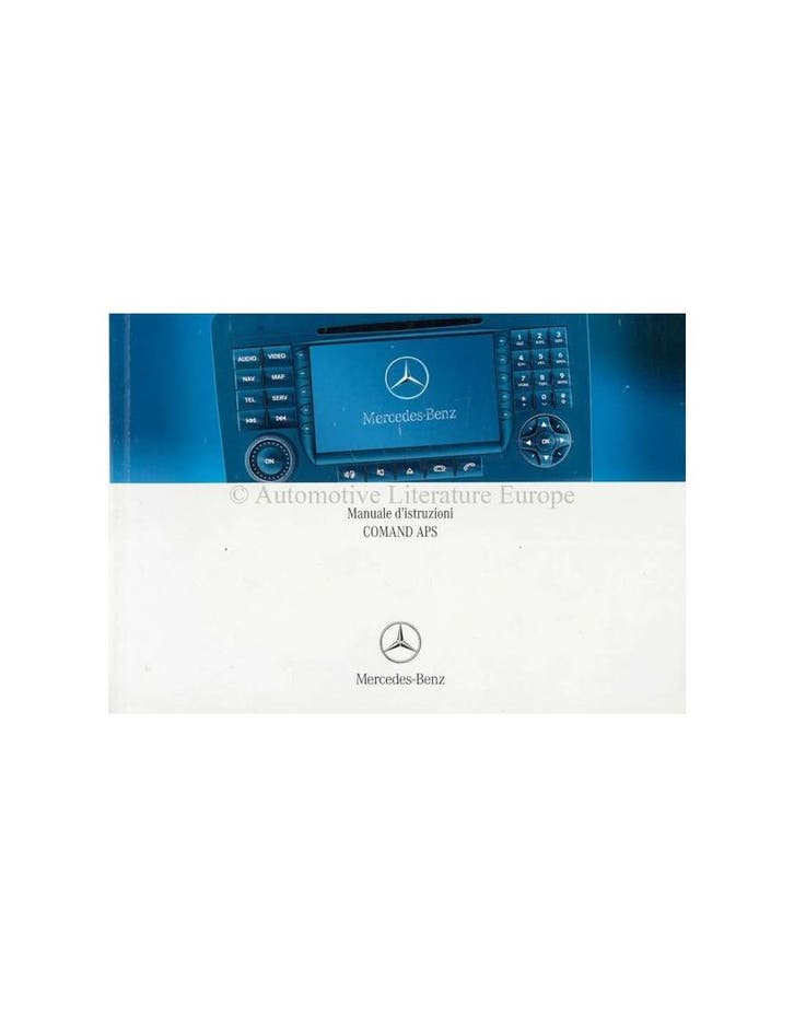 2007 MERCEDES BENZ COMAND APS INSTRUCTIEBOEKJE ITALIAANS, Auto diversen, Handleidingen en Instructieboekjes, Ophalen of Verzenden
