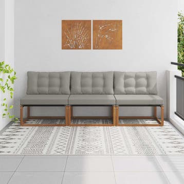 Midden Sofa 3st | OP = OP | 34% korting op jouw tuin!, Verzenden, 3 zitplaatsen, Zo goed als nieuw, Loungeset