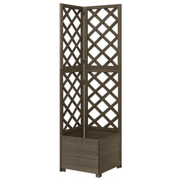 vidaXL Latwerkplantenbak hoekmodel 40x40x150 cm vurenhout, Verzenden, Nieuw