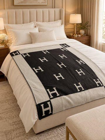 Hermès - Plaid - 160 cm - 140 cm - Jeté Hermès Paris, Nieuw