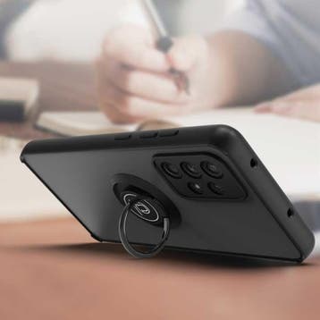 Samsung Galaxy A52 Hoesje met Ring Kickstand en Magneet -, Verzenden, Nieuw