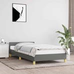 vidaXL Bedframe zonder matras 80x200 cm stof donkergrijs, Verzenden, Nieuw
