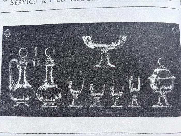 Val Saint Lambert - Service de table pour 6 (6) - Cristal, Antiek en Kunst, Curiosa en Brocante