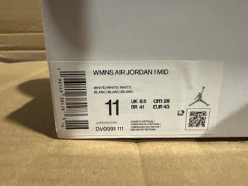 Nike - Air Jordan 1 Mid - Sneakers - Taille : EU 43 - Neuf, Nieuw