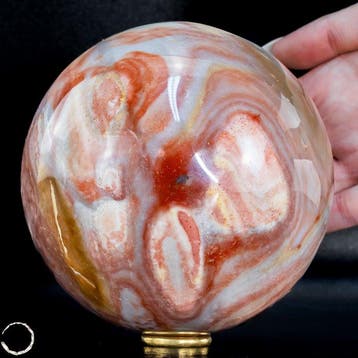 Natuurlijke polychrome jaspisbol – Uitdrukkingskracht in