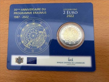 Luxemburg. 2 Euro 2022 (3 coincards) (Zonder minimumprijs)