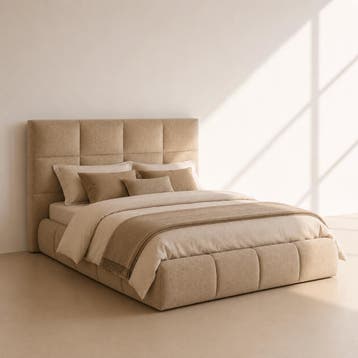 ARCTIC LIVING® Valkea Gestoffeerd Opbergbed - 140 x 200