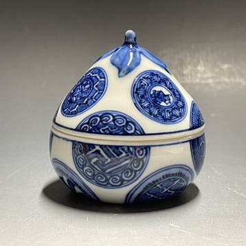 Incense Container / Kogo - Shokoku Kano / Kyo Ware -