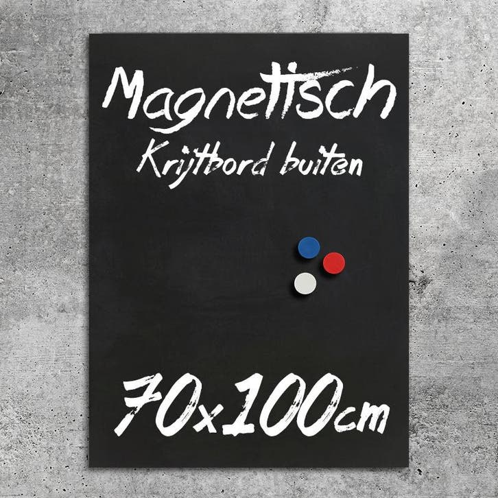 Krijtbord Buiten Magnetisch 70x100 cm, Huis en Inrichting, Woonaccessoires | Lijsten, Verzenden