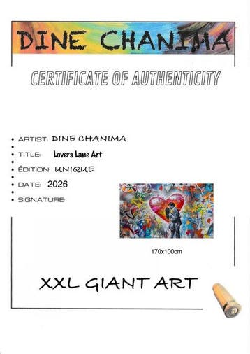 Dine Chanima - (XXL) Giant Lovers Lane Art
