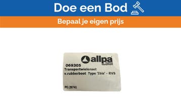 Bieden: Allpa Stainless Steel Transport Wheel, Ophalen of Verzenden, Nieuw