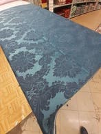 Meubelstof - 270 cm - 280 cm - Barokke stof marineblauw