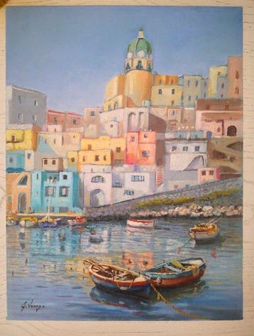 Giuseppe Luongo (1948) - Golfo di Napoli Procida