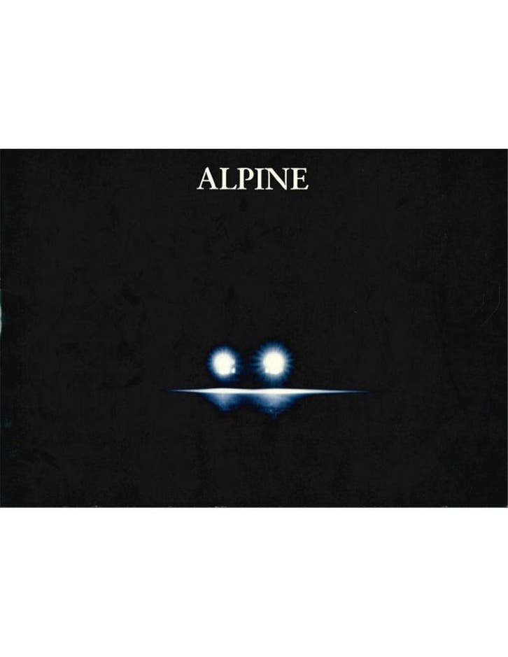 1991 ALPINE A610 TURBO BROCHURE NEDERLANDS, Livres, Autos | Brochures & Magazines