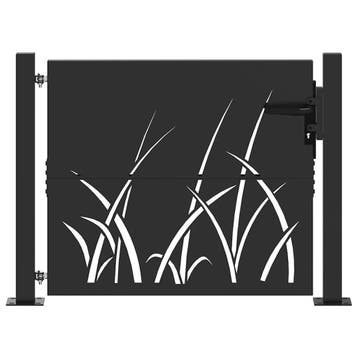 Tuinpoort 110x105cm Zwart | 35% korting | Retour deal!, Tuin en Terras, Verzenden, 100 tot 150 cm, Zo goed als nieuw, Looppoort
