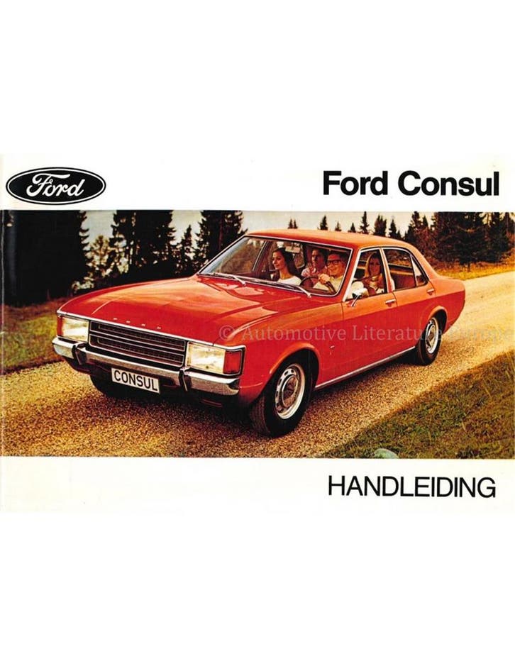 1972 FORD CONSUL INSTRUCTIEBOEKJE NEDERLANDS, Autos : Divers, Modes d'emploi & Notices d'utilisation