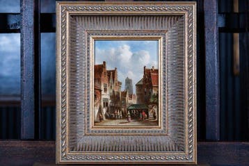 Petrus Gerardus Vertin (1819-1893) - Hollands Stadsgezicht