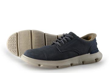 Skechers Instappers in maat 43 Blauw, Kleding | Heren, Schoenen, Overige typen, Zo goed als nieuw, Skechers, Verzenden