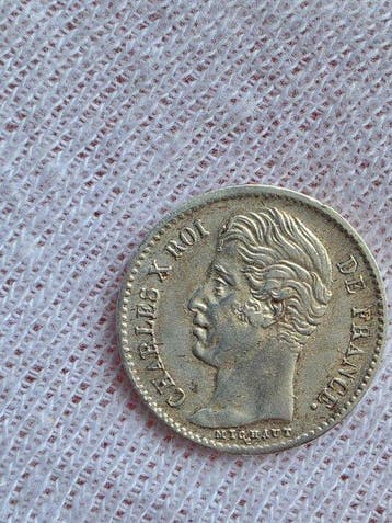 Frankrijk. Charles X. 1/4 Franc 1828-W, Lille (Zonder