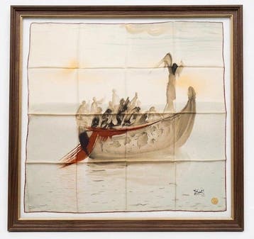 Salvador Dali (1904-1989) - The boat with the boatman angel