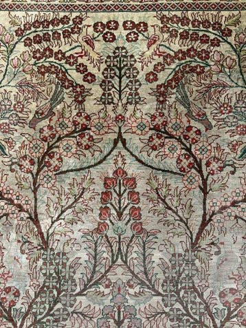 Tapis en soie ghoum très fin - Tapis - 152 cm - 92 cm