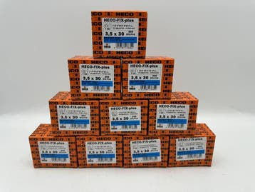 Veiling -  Heco schroeven 9000 stuks 3,5x30mm (T15) verzinkt, Bricolage & Construction, Quincaillerie & Fixations