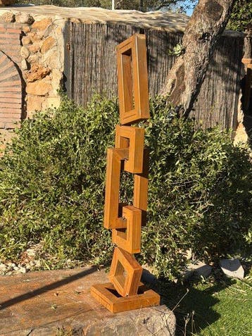 Ana Lucia B.M - Sculpture Corten - XL - No Reserve
