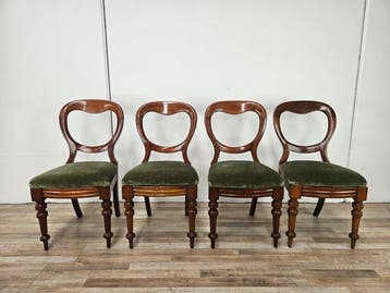 Stoel (4) - Antieke houten stoelen uit de late 1800s -