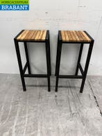 Bolero acier et bois dacacia Tabourets de bar Tabourets de, Verzenden, Nieuw in verpakking