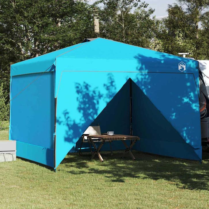 vidaXL Luifel Tent Blauw 290 x 290 x 251 cm Stof, Tuin en Terras, Partytenten, Nieuw, Verzenden