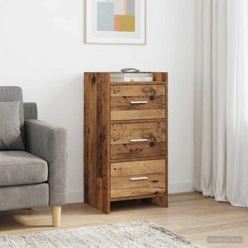 vidaXL Dressoir Oud hout 40 x 36 x 80 cm Bewerkt hout, Huis en Inrichting, Verzenden, Nieuw