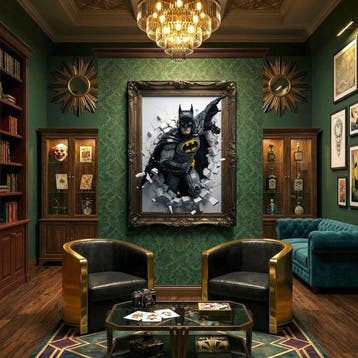 AT9 - Batman : LEvasione Dal Quadro - Canvas 80x60cm -, Kinderen en Baby's, Nieuw