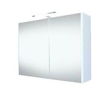 Happy MDF spiegelkast + verlichting 80x60cm, Huis en Inrichting, Woonaccessoires | Spiegels, Ophalen of Verzenden, Nieuw