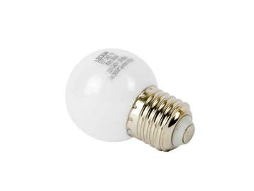 LED Bol lamp 1 watt G45 plastic warm wit Netstroom, Verzenden, Nieuw, E27 (groot)