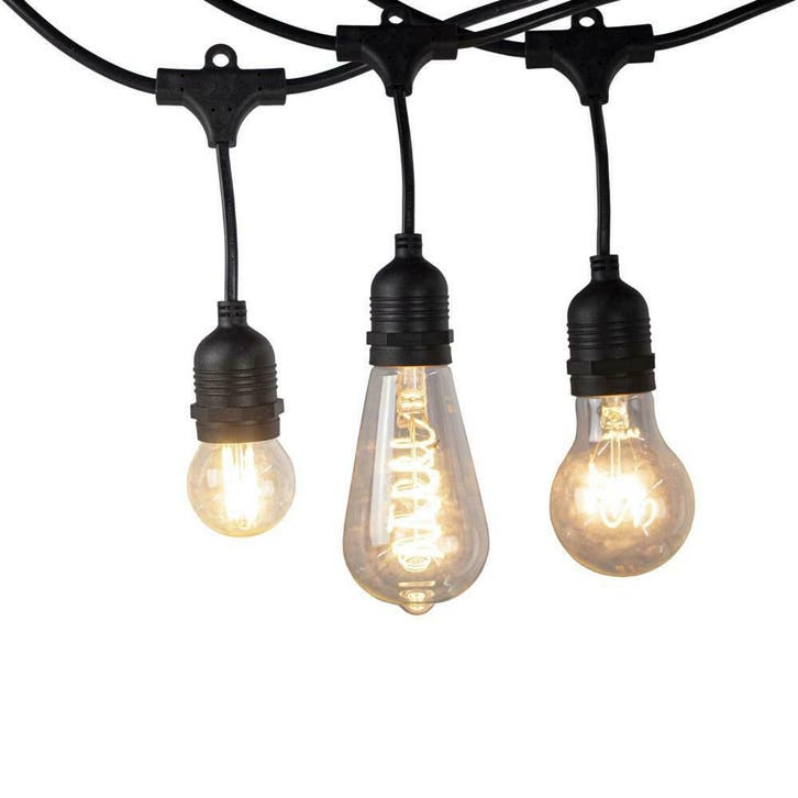 AANBIEDING Feestverlichting prikkabel 10x E27 Fitting 6, Tuin en Terras, Buitenverlichting, Nieuw, Overige materialen, Netvoeding