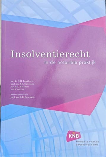 Insolventierecht - Lankhorst, Boeken, Verzenden, Nieuw