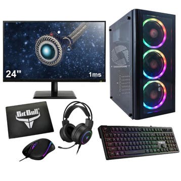 Complete Ryzen 5 Budget Game PC Setup met 24 Gaming Moni..., Ophalen of Verzenden, Nieuw