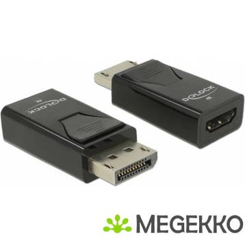 Delock 66234 Adapter DisplayPort 1.2 male naar HDMI female, Computers en Software, Verzenden, Nieuw