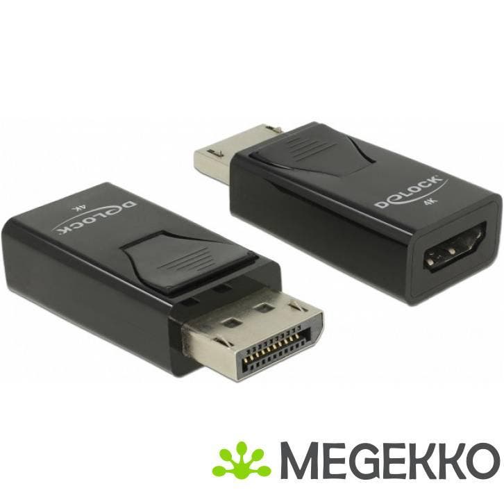 Delock 66234 Adapter DisplayPort 1.2 male naar HDMI female, Computers en Software, Overige Computers en Software, Nieuw, Verzenden