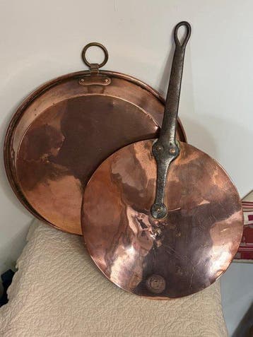Serveergerei (2) - Koper - 1750-1800 - antiek koper