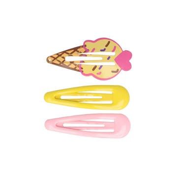 Haarspeld Klikklak 5cm - IJsje - Epoxy - Roze Geel - Set van