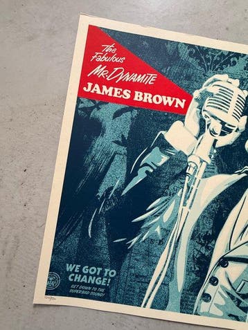Shepard Fairey (OBEY) (1970) - We go to Change : James Brown