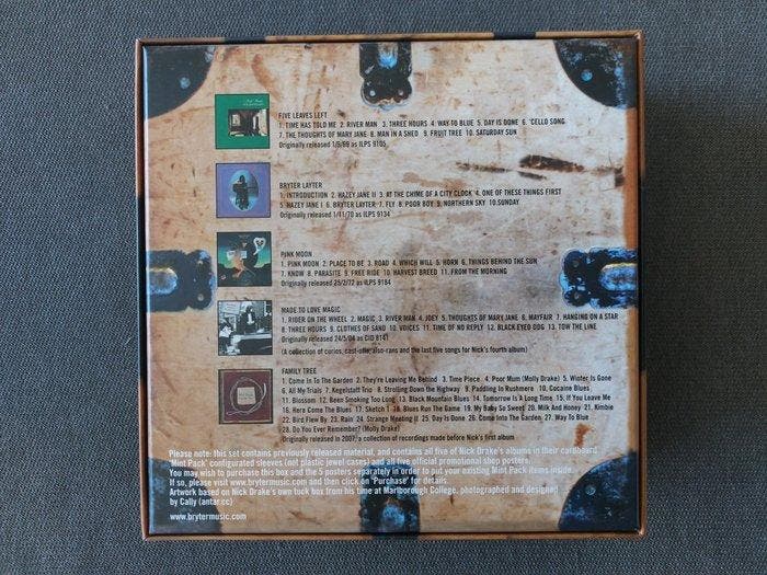 Nick Drake - Tuck Box - 5 x CDs + posters - Diverse titels -, CD & DVD, Vinyles Singles