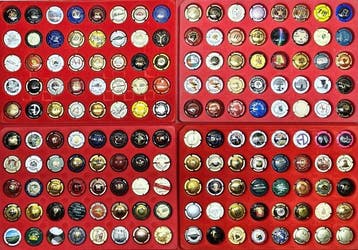 Collectie champagnecapsules - Grote partij champagnecapsules