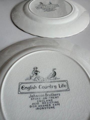 Johnson Brothers - Service à dessert - English Country Life, Antiek en Kunst